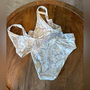 Madewell Reversible Bikini Set size Small/ Medium Abstract Flora NWT High Waist
